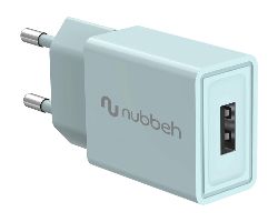 Cargador Pared NUBBEH USB-A 10W Turques(NBWALLCHUSBT10)