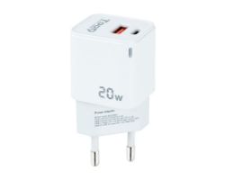 Cargador Pared TOOQ 20W USB-A/C Blanco (TQWC-QCPD20WT)