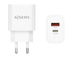 Cargador de Pared AISENS 20W USB-A/C Blanco (A110-0681)