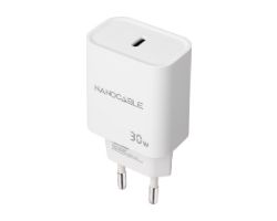 Cargador Pared Nanocable 1xUSB-C Blanco (10.10.2009)
