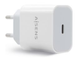 Cargador de Pared AISENS 20W 1xUSB-C Blanco (A110-0537)
