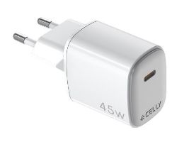 Cargador Pared Celly 45W +Cable Usb-C (UPTC1USBC45WCTC)