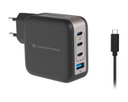 Cargador Pared CONCEPTRONIC USB-A/C GaN 33W (ALTHEA16W)