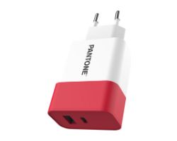 Cargador Pared PANTONE 15W 1USB-A 1USB-C (PT-PDAC02R1)