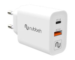 Cargador Pared NUBBEH 43W Usb-A Usb-C (NBWALLCHUSBCW43)