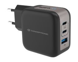 Cargador CONCEPTRONIC USB-A/C 67W Negro (ALTHEA17B)