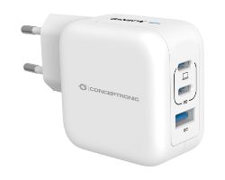 Cargador CONCEPTRONIC USB-A/C 67W Blanco (ALTHEA17W)