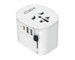 Cargador de Viaje CELLY MultiPlug 30W (MULTIPLUG30WWH)