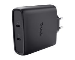Cargador Trust Maxo GaN 100W 2xUSB-C Cable 2m (25527)