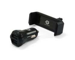 Cargador CONCEPTRONIC Coche 2xUSB Negro (CUSBCAR2AKIT)