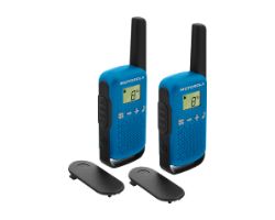 Walkie Talkie Motorola T42 Negro/Azul (59T42BLUEPACK)