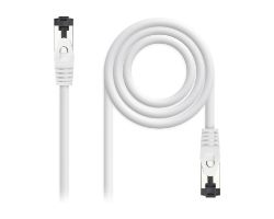 Nanocable Cat.8.1 SSTP Blanco 25cm(10.20.2000-L25-W)