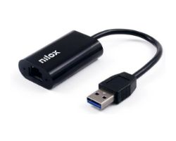 Adaptador de red NILOX USB-A a Ethernet RJ45 (NXADAP05)