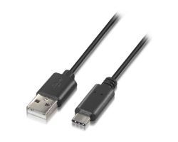 Cable AISENS USB-C/M a USB-A/M 0.5m Negro (A107-0050)