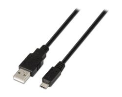 Cable AISENS USB-A/M a MicroUSB-B/M 3m Negro(A101-0029)