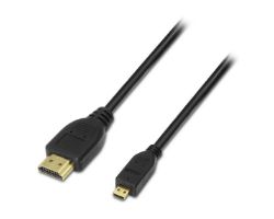 Cable AISENS HDMI A/ a HDMI D/M 0.8m Negro (A119-0116)
