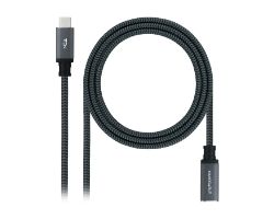 Nanocable USB-C 3.2 M/H 2m Negro (10.01.4502-COMB)