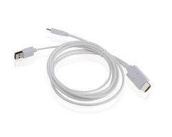 Cable Approx mUSB/M a HDMI/M Blanco (APPC23)