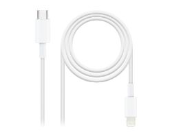 Nanocable Lightning/M a USB-C/M 50cm Blanco(10.10.0600)