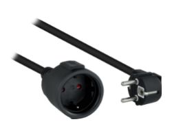 Nanocable Schuko/H a Schuko/M 5m Negro (10.22.0605-BK)