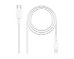 Nanocable Lightning/M a USB-C/M 1m Blanco (10.10.0601)
