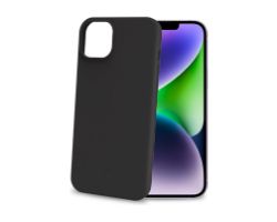Funda CELLY Cromo 6.7" iPhone 15 Plus Negra (CROMO1055B