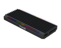 Caja TooQ SSD M.2/PCIe/SATA USB3 RGB Negra (TQE-2222B)