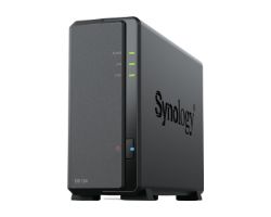 NAS Synology DiskStation 1Gb SATA 1 Bahía Negro (DS124)