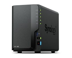 NAS Synology J4125 2Gb USB RJ45 2 Bahías Negro (DS225+)