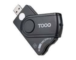 Lector TooQ DNIe TF/SD USB-A 2.0 Negro (TQR-3012B)