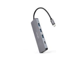 Hub Nanocable USB-C a 1xUSB-A/1xUSB-C Gris (10.16.4409)
