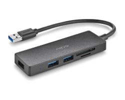 Hub NGS 3xUSB 3.0 1xSD 1xMicroSD Negro (IHUBREADER)