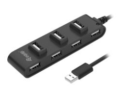 Hub EQUIP 7xUSB 2.0 Negro (128957)