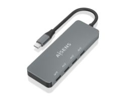 Hub AISENS USB-C a 4xUSB-C Gris (A109-0695)
