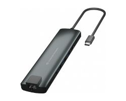 Hub CONCEPTRONIC USB-C a 3xUSB-A Lector Negro (DONN08B)