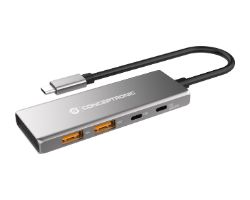 Hub CONCEPTRONIC USB-C a 2xUSB-C/2xUBC-A (HUBBIES15G)