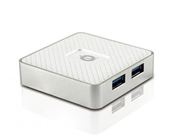 Hub CONCEPTRONIC 4xUSb-A 3.0 Blanco (HUBBIES03W)