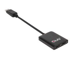 Hub MST Club 3D DP 1.2/M a 2xDP/H 0.2m Negro (CSV-6200)