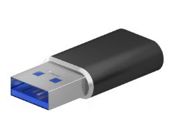 Adaptador AISENS USB-A/M a USB-C/H Negro (A108-0678)