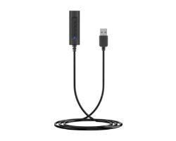 Adaptador EQUIP USB-A a Jack 3.5mm Negro (EQ245321)