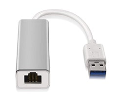 Adaptador AISENS RJ45 a USB 3.0 15cm Plata (A106-0049)