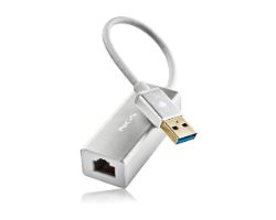 Adaptador NGS USB 3.0 a RJ45 GbE Plata (HACKER3.0)