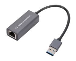 Adaptador CONCEPTRONIC USB 3.0 a RJ45 Gris (ABBY08G)