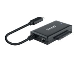 Adaptador TooQ USB-C a SATA 2.5"/3.5" Negro (TQHDA-02C)