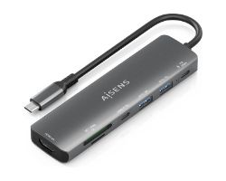 Docking AISENS 7en1 USB-C Gris (ASUC-7P026-GR)