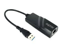 Adaptador Approx USB 3.0 a RJ45 Negro (APPC07GV3)