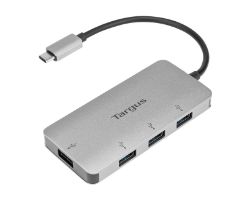 Hub TARGUS USB-C a 4x USB-A Plata (ACH226EU)