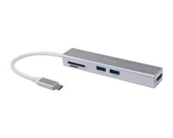 Adaptador EQUIP USB-C a HDMI/USB-A/Lector (EQ133480)