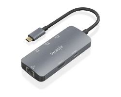 Dock AISENS USB-C a HDMI/USB/PD Gris (ASUC-6P019-GR)