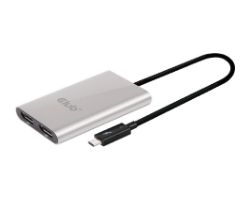 Adaptador Club 3D Thunderbolt 3 a 2xDP Plata (CSV-1577)